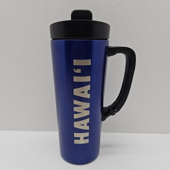 Starbucks Blue Hawaii Vacuum Stainless Steel Tumbler Clip Sip Handle 16OZ - Picture 1 of 8